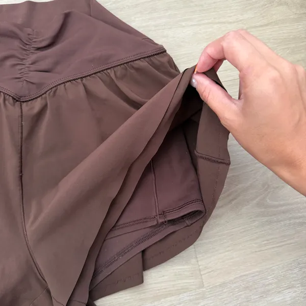 OFFLINE By Aerie Real Me Crossover Flowy Short in rich brown - Image 7