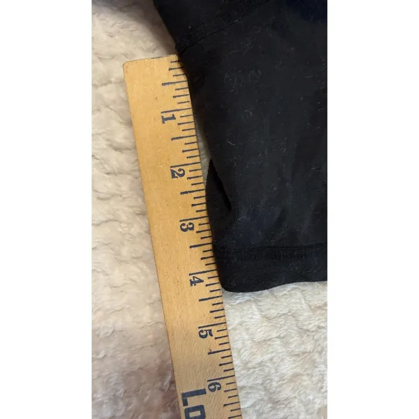 Lululemon Black Fold Over Waist Drawstring Athletic Shorts Size 4 - Image 7