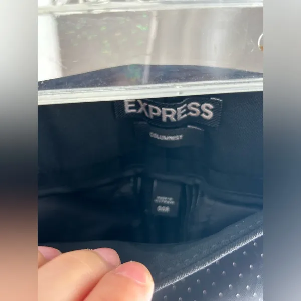 Express columnist black polka dot dress pants - Image 2