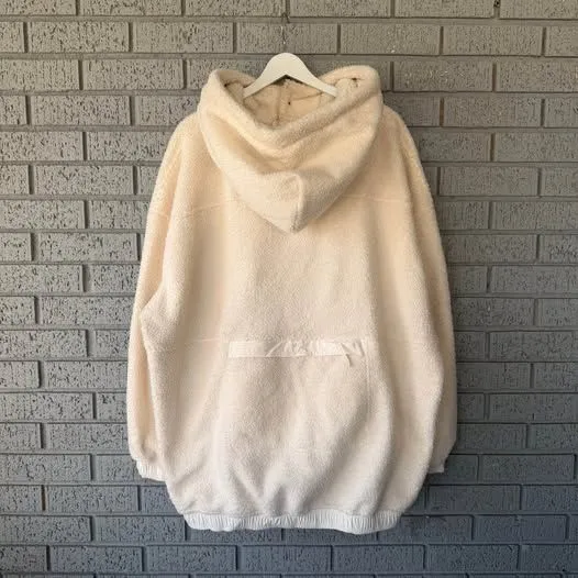 FP Movement Jacket Was She Pullover Fleece Ivory Cream Size Medium - Image 6
