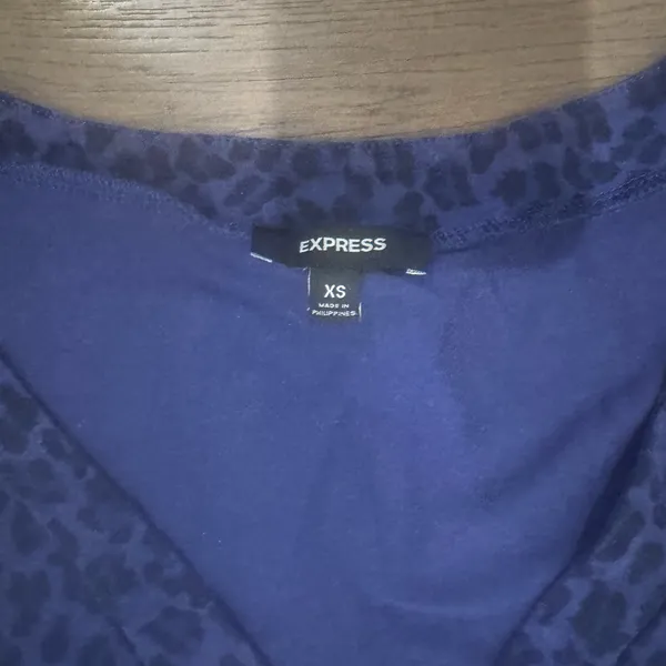 Express Purple Leopard Print Tank Top - Image 2