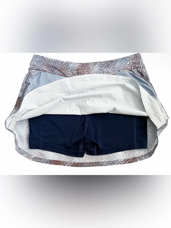 Outdoor Voices Womens Skirt Lined Short Golf Tennis Performance Blue -medium - Image 3