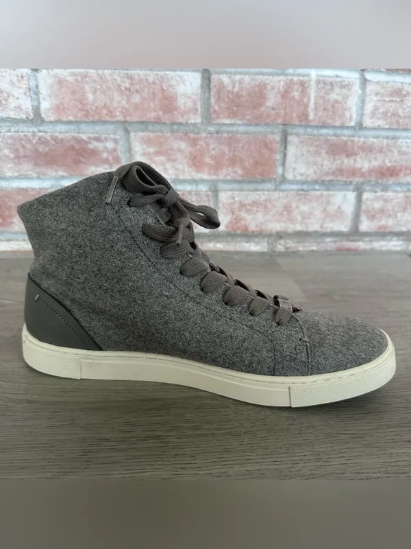 Frye Ivy High Top Shoes Sneakers Women’s 9 Gray Wool Classic Casual - Image 5