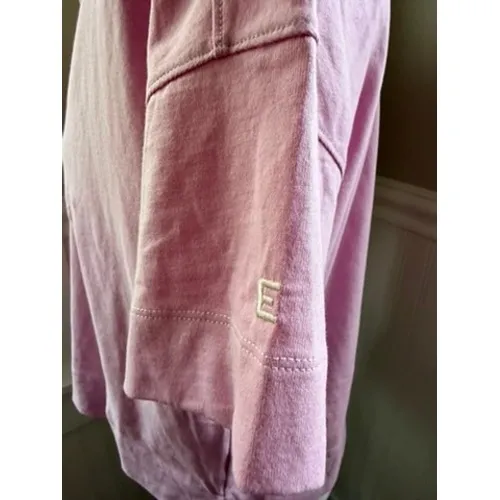 Everlane Organic Cotton Retro Polo Shirt Pink White Small Preppy Summer Fun - Image 8