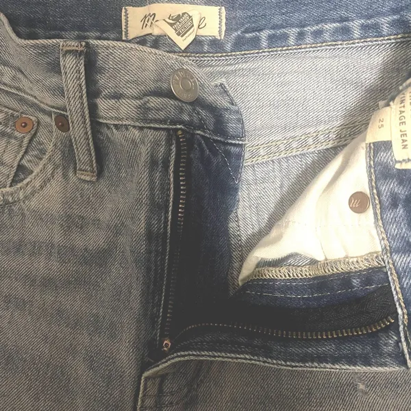 Madewell The Perfect Vintage Jean Calabria Wash‎ Ripped Distressed Denim Size 25 - Image 5