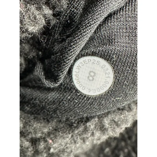 Lululemon Reversible Fleece Jacket Womens 8‎ Black Full Zip Sherpa Lined Hooded - Image 8