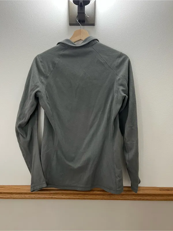 The North Face Grey Fleece Quarter Zip Sweater size small - Image 3
