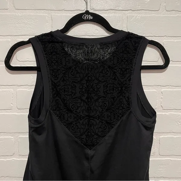 CALIA by Carrie Underwood Black Lace Workout Top - Image 7