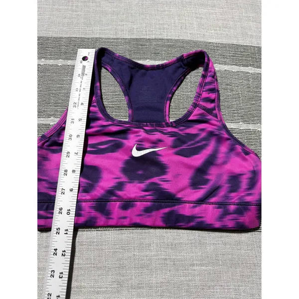 Nike Dri Fit Sports Bra Pink Purple Tie Dye Racerback Athletic Workout Women‎ S - Image 2