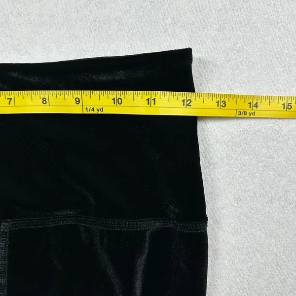 Beyond Yoga Velvet Velour Leggings Women’s Medium Black High Rise Stretch Yoga - Image 8