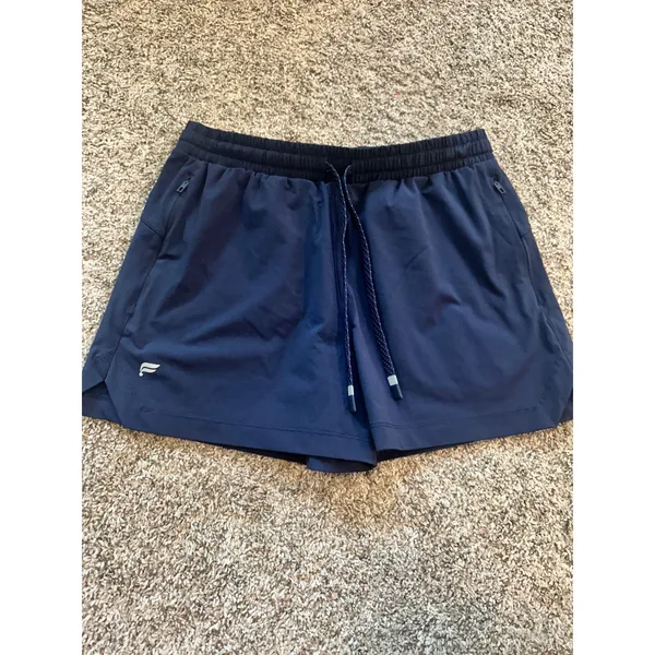 Fabletics All Day Short Womens Small Navy Blue Athletic Running Gym Pockets - Image 2