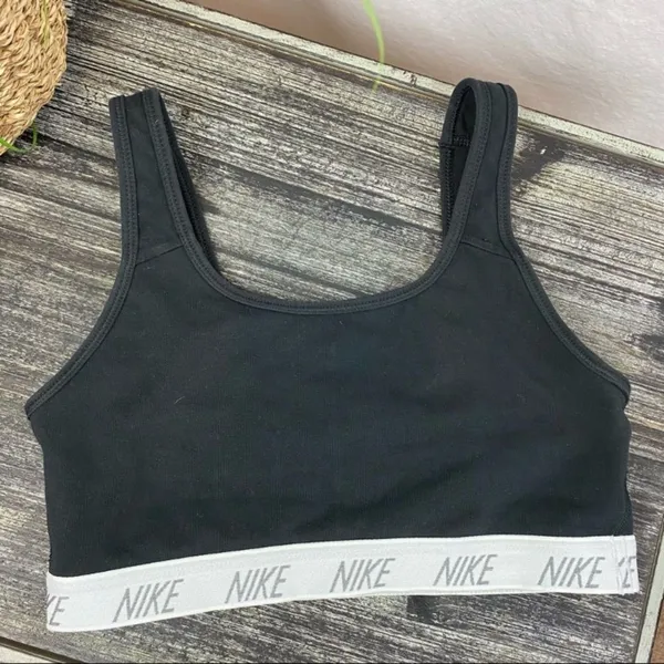 Nike Black & White Double Layer Athletic Sport Shorts & Top 2 Piece SET M - Image 9