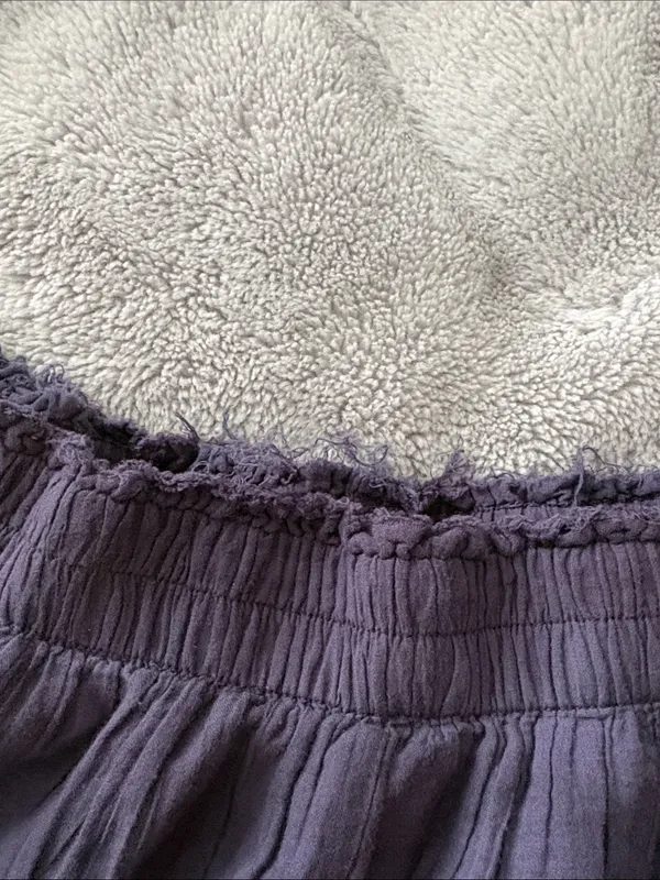 EUC Women’s aerie Tiered Mini Skirt in Navy Tie-Dye Size M - Image 3