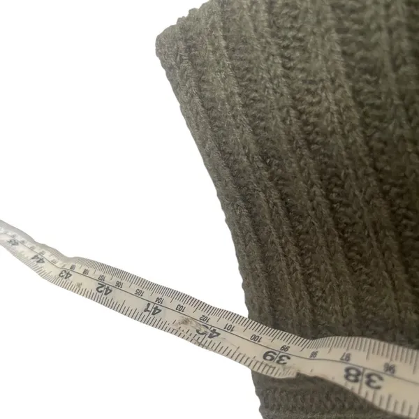 Design History Large Green Chunky Cable Knit Open Front‎ Duster Cardigan Sweater - Image 9