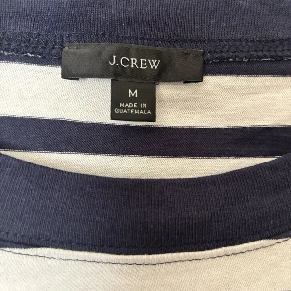 J Crew Top Womens Medium Multicolor Nautical Stripe Cotton Blouse - Image 7