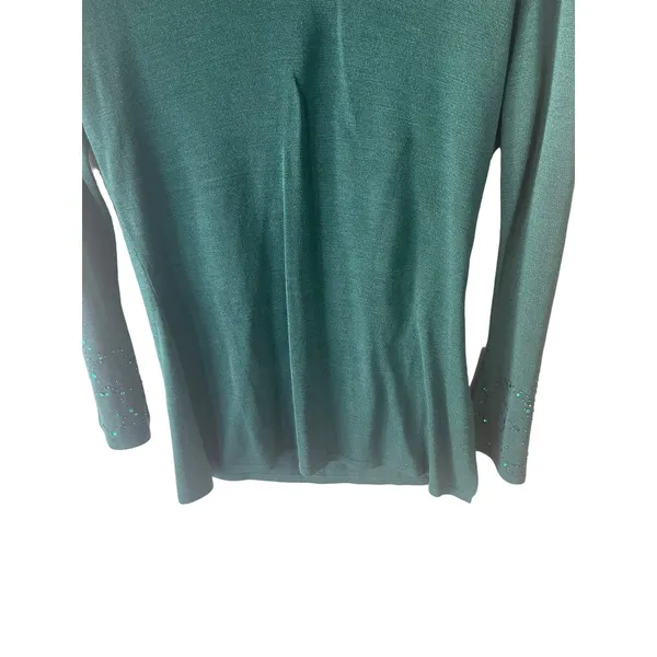 Diane Von Furstenberg Vtg Small 100% Silk Sequin Top Fairy Fitted‎ Elena Gilbert - Image 3