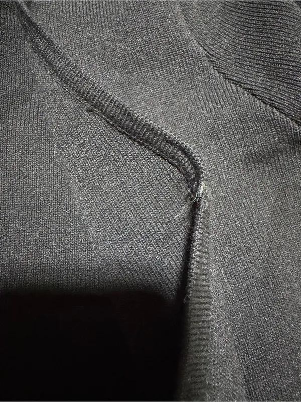 7 for all mankind Black Cropped Open-Front cardigan Sweater XS - Image 10