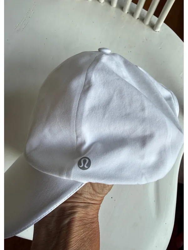 Lululemon White Adjustable Baseball Cap - Image 4