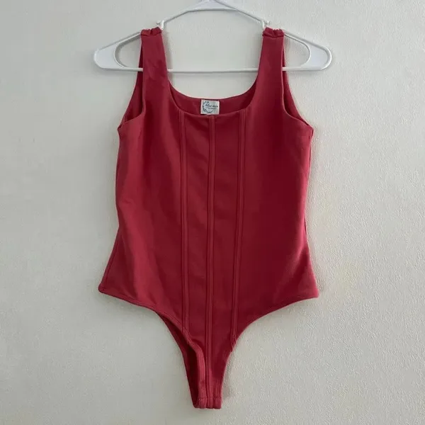 Blue Rain Mystree S Coral Corset Bodysuit Square Neck Y2K Going Out - Image 2