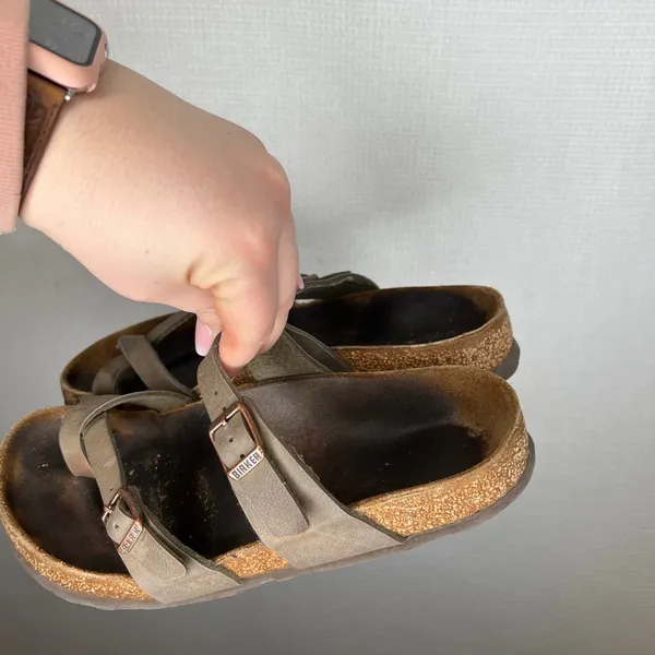 Birkenstock Mayari Mocha Brown Birko-Flor‎ Toe Loop Sandals Womens 39 - Image 6
