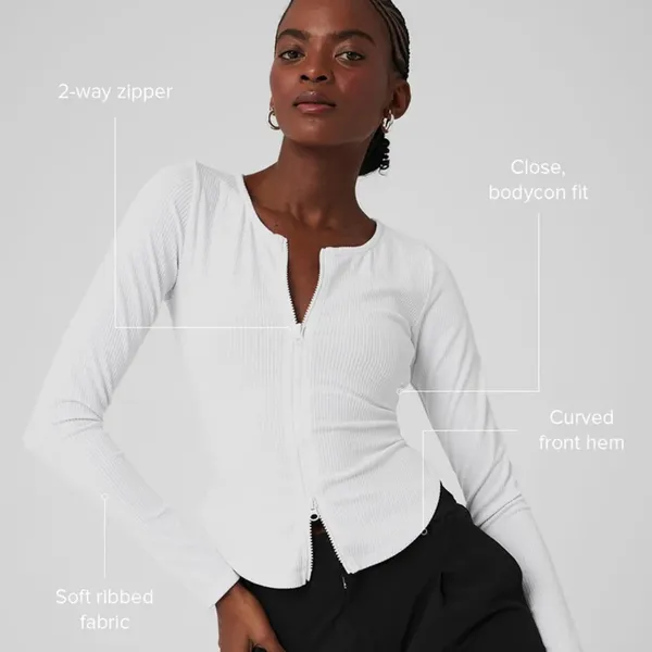 Alo Yoga Ribbed Stardust Long Sleeve - Image 11