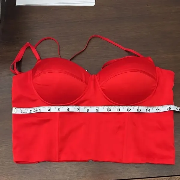 NWT Say what? Red size large zip back adjustable spaghetti strap camisole - Image 6