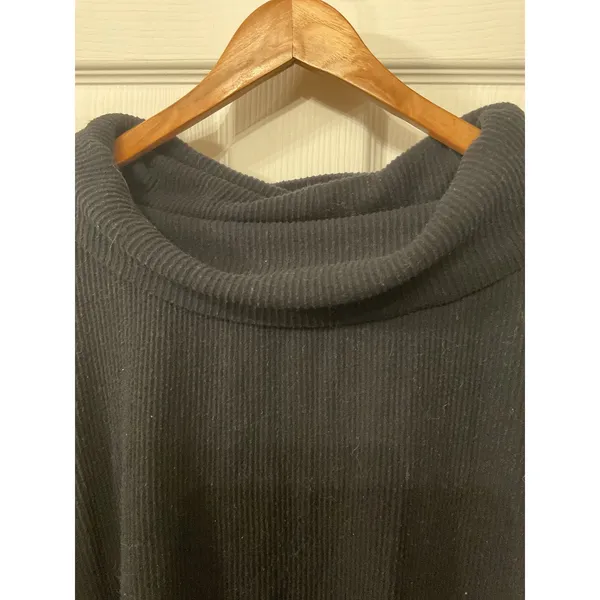 Free People We The Free Juicy Cowl Neck Top Black XS Long Sleeve Draped - Image 7