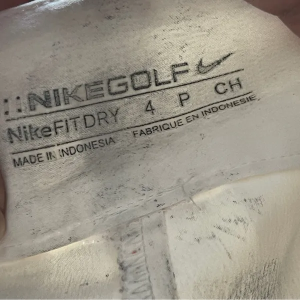 NIKE GOLF | White DriFit Full Coverage Mini Skort Sz 4 - Image 8