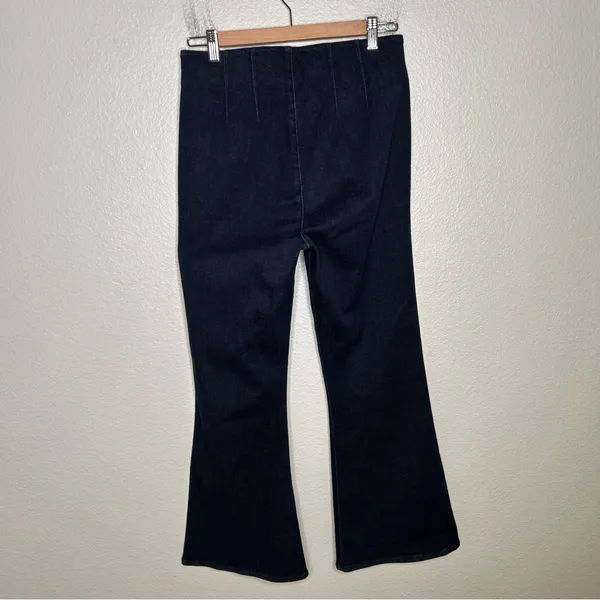 Veronica Beard Crosbie Wide Straight Leg Crop High Rise jeans medium - Image 6