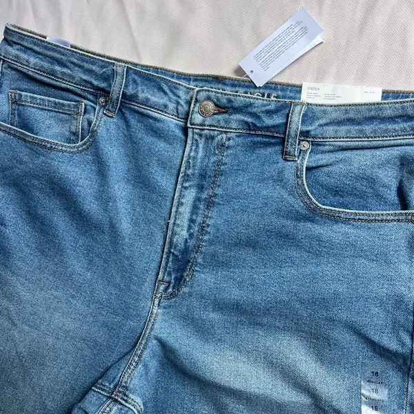 American Eagle Light Blue Stretch Jeans - Image 3
