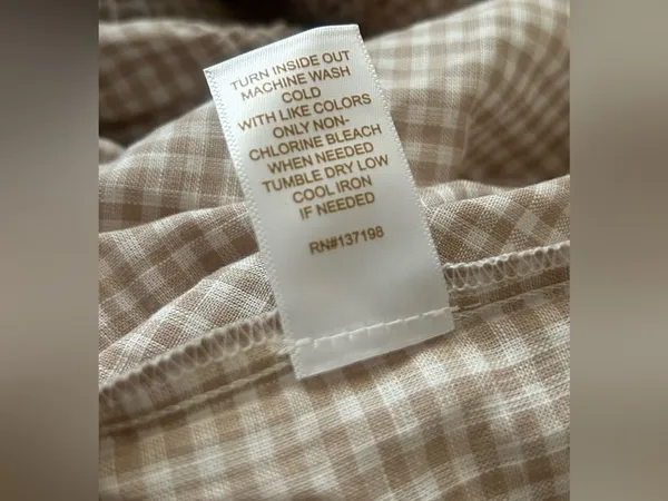 Caroline Constas 100% Cotton Plaid Gingham Print Long Dress size M - Image 3
