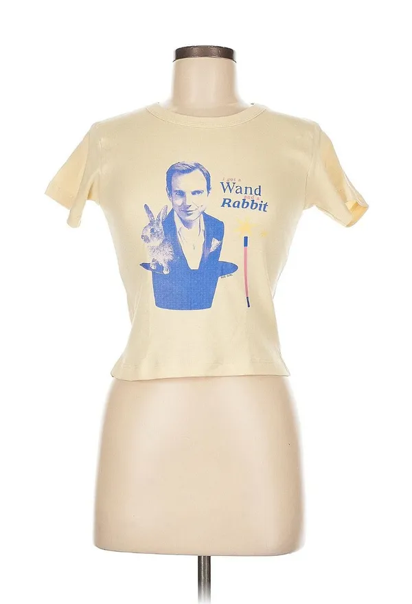 Buggirl200brand arrested developed Wand and Rabbit Cream Yellow Baby Tee - Image 3