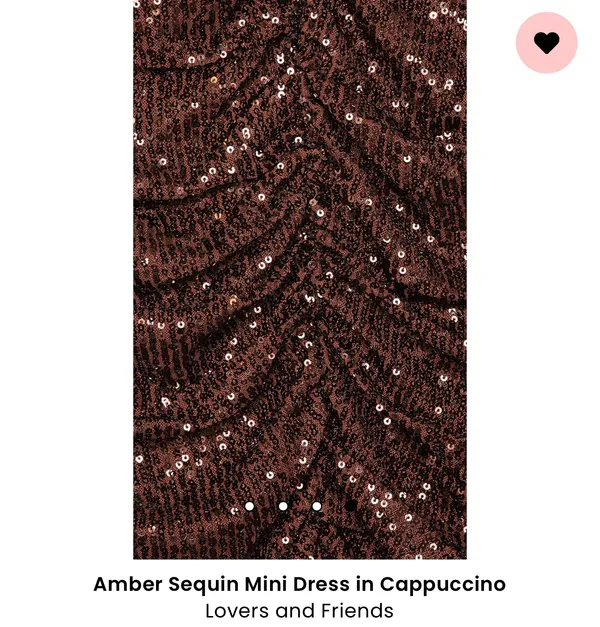 Amber Sequin Mini Dress in Cappuccino Lovers and Friends - Image 4
