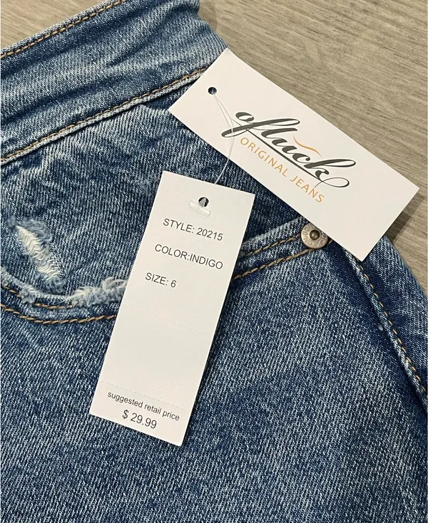 OfLuck High Rise Jeans Short Blue Size 6 - Image 5