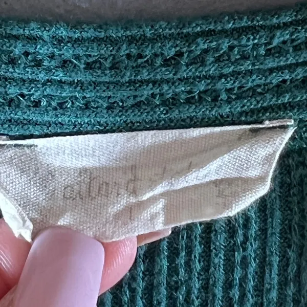 925 | Altar'd State Waffle Knit Peplum Babydoll‎ Henley Top Green Women L - Image 3
