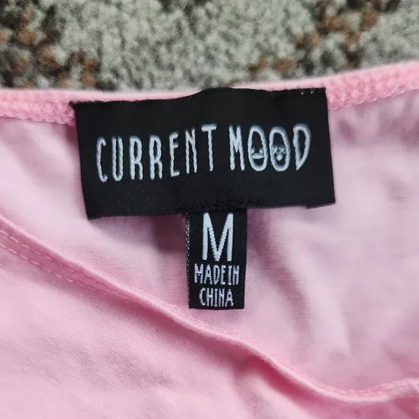 Current Mood Dolls Kill Chasin’ Rainbows Asymmetrical Dress Pink Medium - Image 2