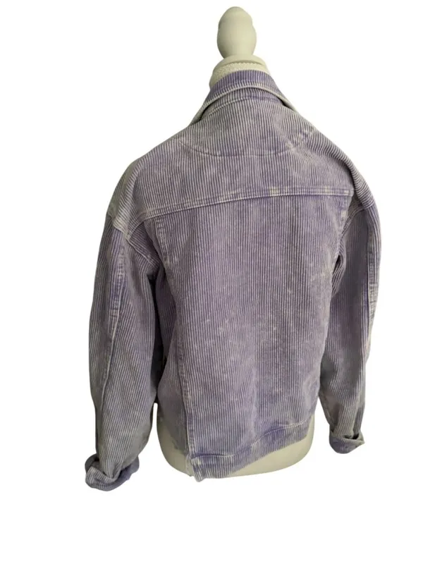 POL Purple Corduroy Button Jacket Size Medium - Image 6