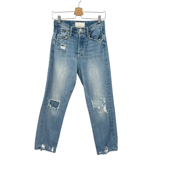 Mother Denim The Tomcat Jeans Distressed The‎ Confession Wash Blue Size 27 - Image 3