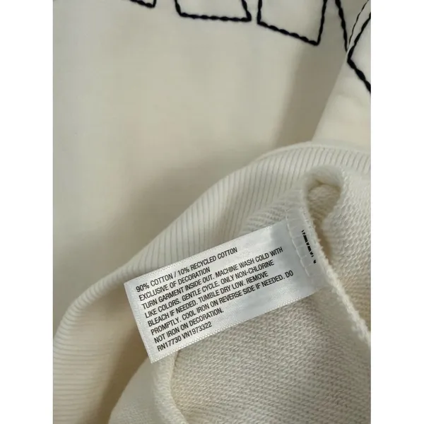 Parke x Target Mockneck Sweatshirt Women’s Size L/XL Cream Oversized - Image 5
