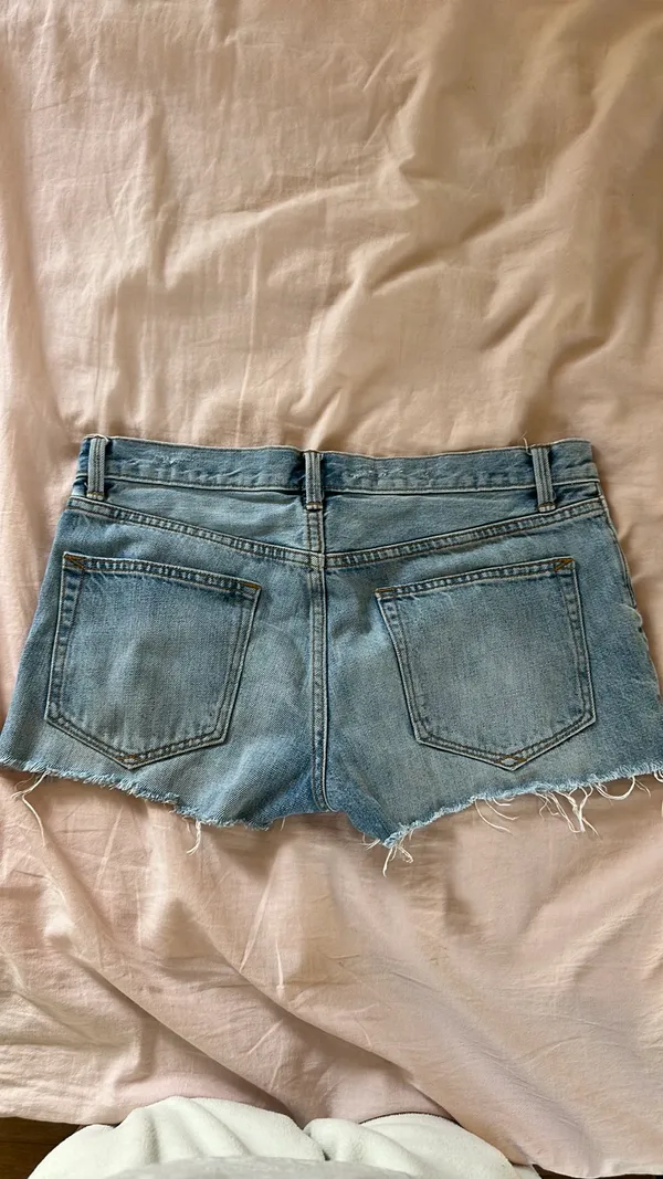 low rise denim shorts Blue Size 26 - Image 3