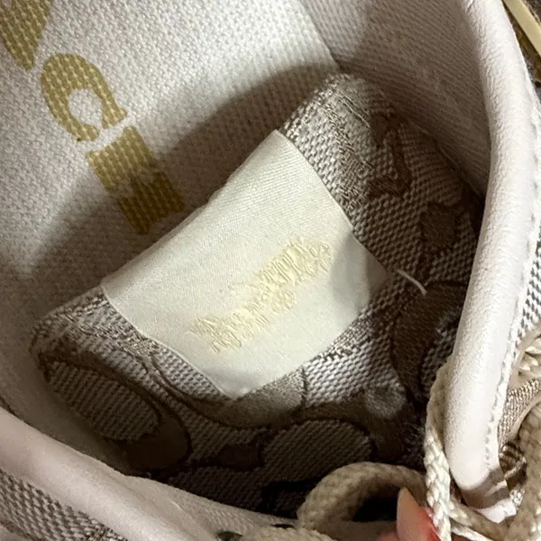 Coach Women's Citysole Skate sneakers Size 9B taupe tan lace up - Image 10