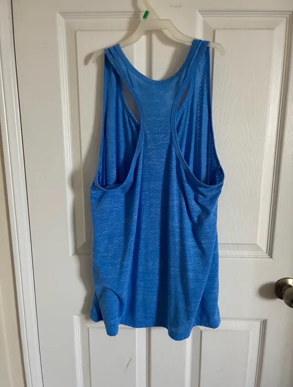 Athletic Works Blue Women's Scoop Back Active Tank - Image 2