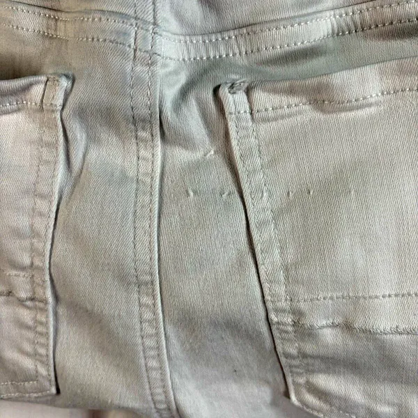American Eagle Hi Rise Jegging Next Level‎ Stretch Size 4 Regular WHITE Stains - Image 8