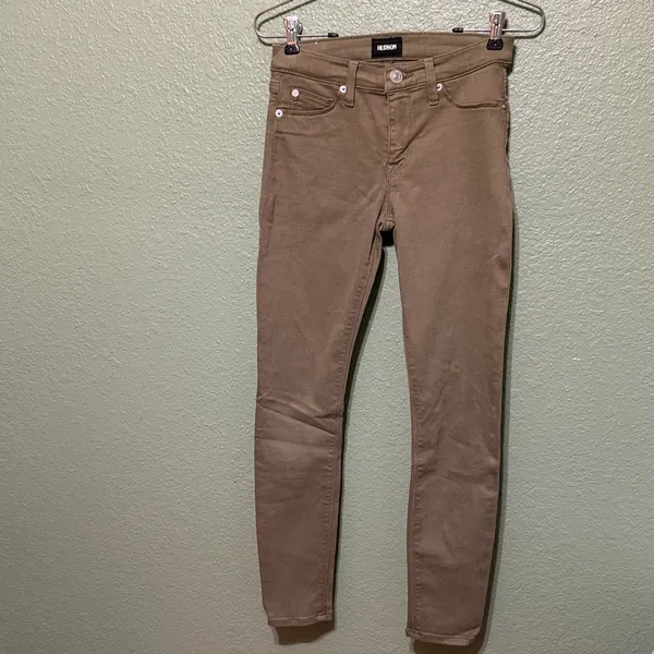 Hudson Jeans Natalie Super Skinny Ankle Olive Green Mid Rise - Image 8