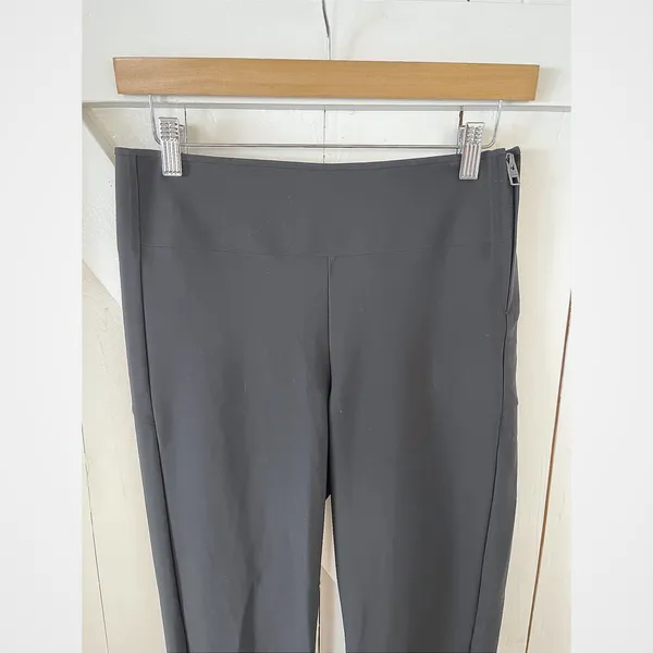 Athleta Interstellar Tights Black Size‎ 4 Slim Leg Ankle Zip Career - Image 3