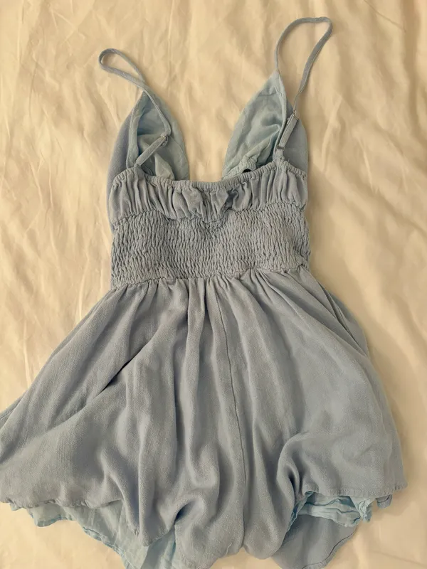 Princess Polly Light Blue Thalia Romper - Image 5