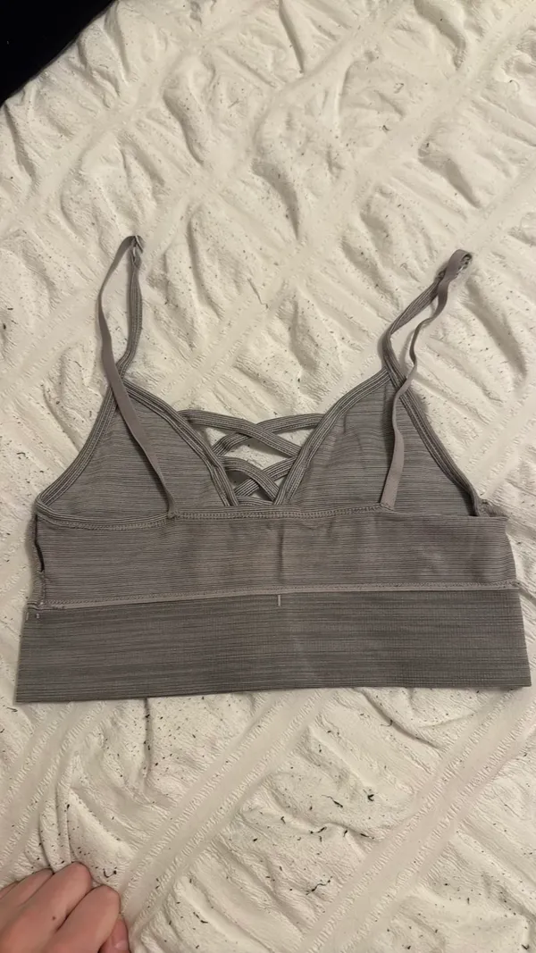 Comfy Sports Bra Gray - Image 4