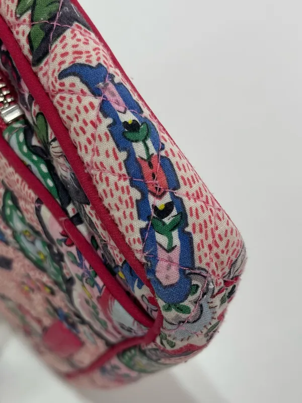 Vera Bradley Lil Hipster Shoulder Bag Floral Print Heart Lined Built in Wallet - Image 8