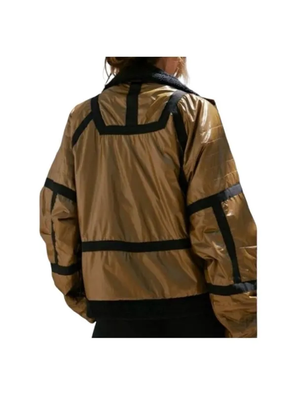 Free People Movement Vagabond Utility Bomber Jacket L Corpcore Streetwear - Image 4