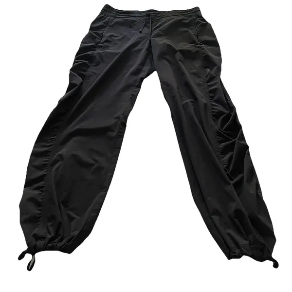 Athleta La Viva Pant Black Ruched Jogger Pants Women’s Size 8P - Image 2
